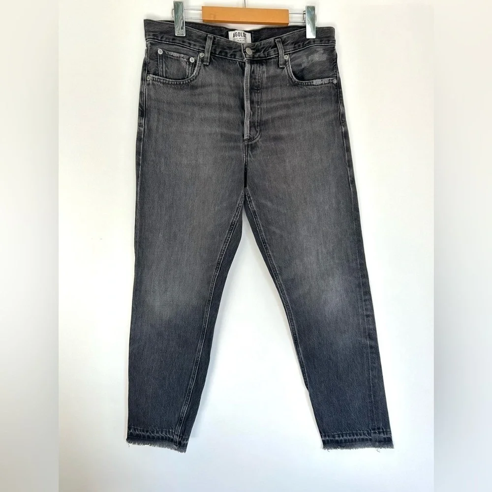 Agoldie Jamie jeans  Straight in Void washed black size 28 - Picture 3 of 12